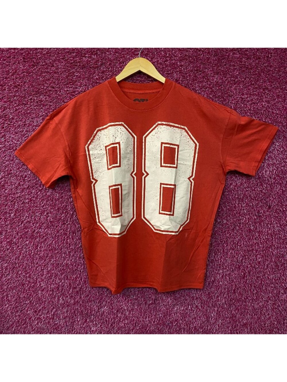 88 Jersey Style Oversized Graphic T-Shirt Small